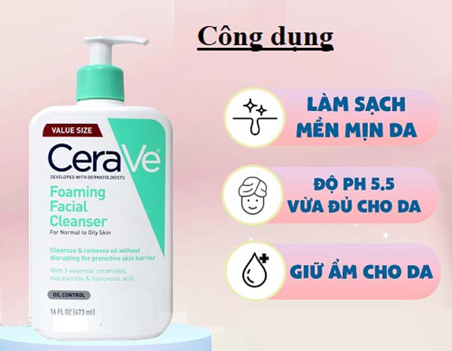 SỮA RỬA MẶT TẠO BỌT CERAVE