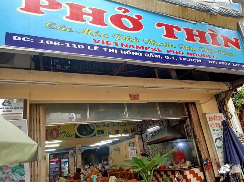 Phở Thìn – Lê Thị Hồng Gấm, Quận 1, TP. HCM