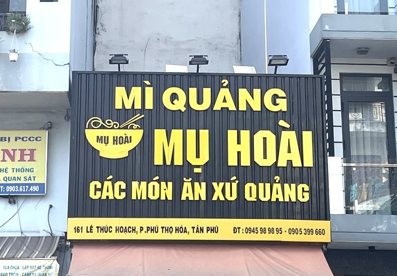 Mì Quảng Mụ Hoài – Lê Thúc Hoạch, Phú Thọ Hòa, Tân Phú, TP.HCM